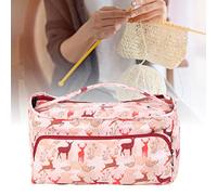 Generic Sac de Rangement de Tricot, Sac de Rangement Portable étanche pour Fils à Crochet, étui à Aiguilles pour Voyage et Usage Domestique, Matériau Environnemental 600D (#4)
