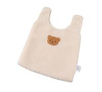 Generic Sac de Rangement en Molleton de Toison Féminine, Dessin animé de l'ours de Dessin animé Femme Fleece Handbag Confortablement Conserver la Largeur de Largeur Modérée pour Voyager pour