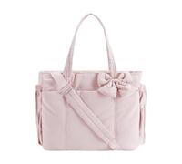 Generic Sac Élégant Fourre-Tout Pochette Zippée Compartiments Organisés Tissu Résistant Taslan Transport Confortable Adapté Au Bureau, Rose