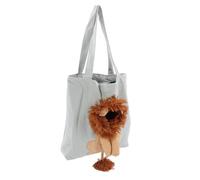 Generic Sac en Toile en Forme de Lion de Compagnie de Compagnie Mignon et Respirant pour Les épaules de Chat de Moins de 6 LB pour Usage Quotidien et Sorties (Yellow)