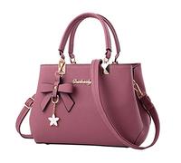 Generic Sac fourre-tout tendance pour femme - Sac à main en cuir pour femme, rose, Taille unique, JeKV1RYTy