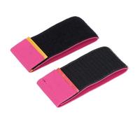 Generic Sangle de Cheville de Pratique de Danse, Polyester Portable 2pcs Gymnastique Toe Trainer Bands Polyvalent pour l'entraînement en Tumblage (Rosé)