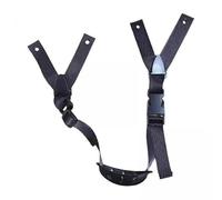 Generic Sangle de Menton pour Casque de Moto En Cuir Véritable, 2 pièces