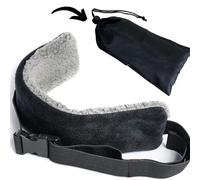 Generic Sangle de tête d'avion, masque de voyage multifonction pour les yeux, oreiller de soutien, taie d'oreiller, convient pour les avions, les voitures et les trains à grande vitesse, 1 couleur,