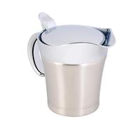 Generic Saucière à Isolation Thermique pour Liquides Chauds et Froids, Opération à une Main, Bec Anti-goutte, Convient aux Serveurs en Acier Inoxydable 304 (Petit format 450ml)