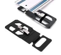 Generic SAW SAW Square avec des Bords Support, Guide de Scie sur Piste Carrée Ferroviaire, 90 Degrés Guide D'angle Droit pour les Coupes TS55 TS75 Rail Woodworking