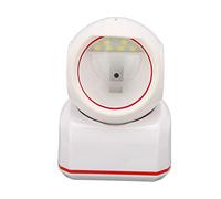 Generic Scanner de Codes-Barres, Décodage Rapide, USB 2D 1D, Détection Omnidirectionnelle, pour Ordinateur, Paiement Mobile, Centre Commercial, Matériau ABS (White)