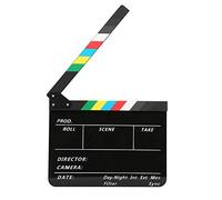 Generic Scène Vidéo Clapperboard Sound Clapper et Croquant Clapper Plus Professionnel, Plus Fort pour la Jeu de Rôle, l'édition, la Production Vidéo, la Photographie de Caméra, etc.