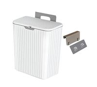 Generic Seau à Compost d'intérieur Poubelle de Recyclage Poubelle Murale Poubelle à Compost de Cuisine pour comptoir pour Chambre Camping, Blanc 9L