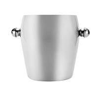 Generic Seau à Glace à Double Paroi en Acier Inoxydable de Haute qualité, Seau à Glace en Acier Inoxydable, pour les Fêtes et le Camping (3L)