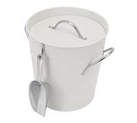 Generic Seau à Glace et Bac Refroidisseur de Bière avec Poignée, Conception Durable pour Fêtes et 19,5x20,5x16cm (WHITE)