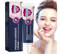 Generic Secure Colle pour prothèses dentaires, crème adhésive longue durée, tenue extra forte pour les parties supérieures, inférieures ou partielles, tenue toute la journée (1 pièce)