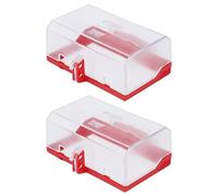 Generic Sécurité Améliorée Bouton D'arrêt D'urgence Couvercle de Commutateur Verrouillage Fort Transparent Protecteur de Couvercle de Bouton Poussoir 2 Pièces pour Dispositif de Verrouillage de