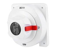 Generic Sélecteur de Batterie 300 A, Double Sélecteur de Batterie Compact pour Système D'alimentation de Bateau RV 6 V 12 V 24 32, Matériau ABS Robuste, 1 unité