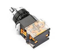 Generic Sélecteur Rotatif Rond Autobloquant de 22 Mm, 2 Positions NC + NO pour Circuits électriques Matériau : Haute qualité.