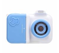 Generic Selfie Print Camera Double Lens IPS Screen Camera avec Carte Mémoire Flash 32 Go pour Les Amateurs de Photographie (Bleu et Blanc)