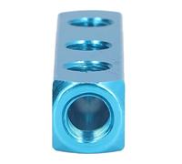 Generic Séparateur de Bloc de Collecteur Pneumatique en Aluminium, Blocs de Distribution D'air Durables pour équipement D'automatisation, Aluminium 3 Voies 6 Trous pour Usines et électronique (AL-3)