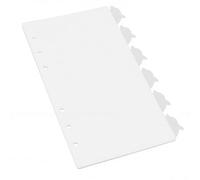 Generic Séparateur de Pages A6, Onglets en Forme de Dauphin, Inserts Robustes et Imperméables pour Carnet de Notes, Planificateur, école, Bureau, 4 Ensembles (WHITE)