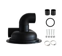 Generic Séparateur de Poussière sous Vide Couvercle de Séparateur Cyclone avec Coude Portable Remplacer Les Déchets de Construction Filtre Cyclone Collecteur, Noir