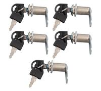 Generic Serrure à Came Sécurisée pour Tiroir D'armoire, Serrure de Rangement pour Camping-car pour la sécurité du Bureau [5 ensembles] pour le Bureau à Domicile