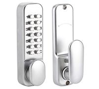 Generic Serrure Codée Mécanique Intelligente, Serrure à Combinaison de sécurité sans clé pour L'entrée du Bureau à Domicile, Porte Extérieure Robuste, Durable, étanche, Résistante aux Hautes