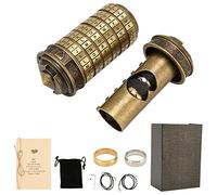 generic Serrure de Mot de Passe de Lettre en Alliage de Zinc Bricolage - Serrure Cryptex Romantique élégante Classique pour Lettres D'amour et Bijoux, Combinaison Personnalisable