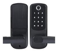 Generic Serrure de Porte Biométrique à Empreintes Digitales, Dispositif de sécurité Intelligent avec Application Bluetooth et Mot de Passe pour Usage Domestique, en Alliage de Zinc