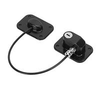 Generic Serrure de sécurité de Fenêtre pour Enfant, Cylindre de Serrure en Métal de Haute sécurité, de Porte de Fenêtre Antivol pour Maison, école, Bureau, Acier Inoxydable, Noir