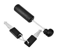 Generic Serrure de Valise Haute sécurité Style Crâne pour Serrure à Mot de Passe des Douanes avec Clés pour Voyageurs et Routards en Alliage de Zinc Noir/argent 3,5" (BLACK)