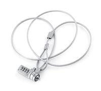 Generic Serrure en Acier Robuste avec Combinaison à 4 Chiffres pour la Prévention du Vol D'ordinateurs Portables et de PC, Adaptée à la Protection du Bureau et de la Maison