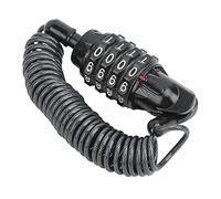 Generic Serrure Universelle de Casque de Moto, Serrure à Goupille Combinée en Alliage D'aluminium Durable pour le Transport de Voyage de Motos (BLACK)