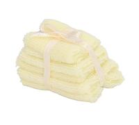 Generic Serviettes de Salle de Bain pour Maison de Poupée, Tissu Réaliste de Simulation de Pile de Serviettes de Maison de Poupée 1: 12 pour Enfants (Yellow)