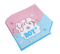Generic Serviettes en Papier Durables et Exquises pour Fournitures de Fête de bébé, 32 Pièces, Jolie Décoration de Table pour Modèles Garçon et Fille, portabilité Légère pour les Décorations de Fête