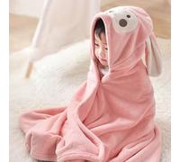 Generic Serviettes pour bébé, Serviette pour bébé pour pour nouveau-né avec une Jolie à Capuche Ultra Douce pour pour les Enfants (PINK)