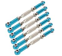 Generic Servo Links 6 Pièces Ensemble de Biellettes de Direction Réglables en Aluminium pour Accessoires de Voiture RC Améliorer Les Performances de Contrôle pour/EPX HSP ZD Racing HPI Truck Buggy
