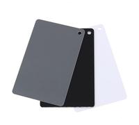 Generic Set de Cartes de Bilan Gris/Blanc/Noir de qualité Jeu de Matériau Léger et Durable 3pcs pour la Balance des Blancs Parfaits en Photographie Numérique