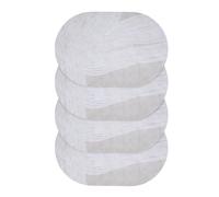 Generic Set de Table Ovale en Cuir, Lot de 4, Tapis de Table Antidérapant et Résistant à la Chaleur pour la Maison et Le Restaurant, Cuir Durable 45x30cm