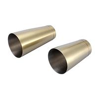 Generic Shaker de Tasse à Cocktail en Acier Inoxydable de Haute qualité, Outil de Cuisine Facile à Utiliser pour Bar (Titane)