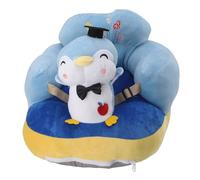 Generic Siège de Soutien pour bébé, Chaise Anti-chute Stable en Peluche pour Intérieur et Extérieur, canapé Réglable pour bébé, Chaise Assise D'apprentissage pour une Croissance Saine (Pingouin bleu)