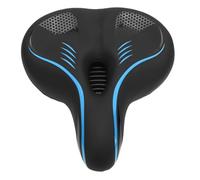 Generic Siège de Vélo Confortable pour Femmes et Hommes, Coussin de Remplacement de Conception Ergonomique Large pour Vélos de Route de Montagne, Mousse à Mémoire de Forme en Cuir PU (Blue)