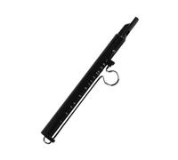 Generic Sifflet à Coulisse En Métal, Flûte Portable, Instrument de Musique Amusant, pour Jeux, Activités pour Adultes, Spectacles, Noir