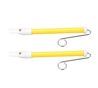 Generic Sifflet à Glissière Jouet Résistant aux Rayures Instrument de Musique D'introduction pour Débutants Jaune 2 Pièces Sifflet à Glissière