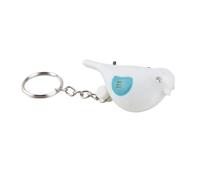 Generic Sifflet LED Oiseau, Détecteur de ommande Vocale, Porte-Clés Intelligent pour Une Récupération Facile des Clés, Matériau Durable (White)