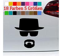 Generic Silhouette Homme avec chapeau Tuning Autocollants Breaking Bad 18 couleurs 5 tailles