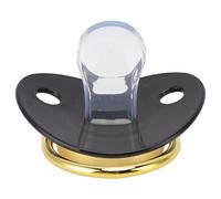 Generic Silicone Pacification bébé Pacification Saine Confortable Circuit fermé intégré BPA Silicone Material Clips (BLACK)