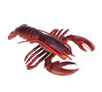 Generic Simulation de Homard en Plastique Souple, Modèle Réaliste de Restaurant de Fruits de Mer, Jouet pour Enfants pour Affichage sur Scène, Outils Pédagogiques (Couleur Foncée, 9,06 X 6,69