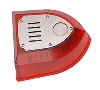 Generic Sirène D'alarme Solaire Extérieure, Alerte Sonore et Lumineuse pour Maison, Chantier de Construction, Ferme, 6 LED Rouges Clignotantes en Rafale
