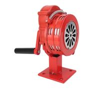 Generic Sirène de Manivelle à Main, Sirène Air 110 DB Structure Sonore Portable Compacte Solide (Rouge)