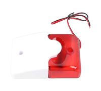 Generic Sirène Sonore Flash Klaxon Lumineux, Conception de Circuit avancé pour Alarme Domestique et Utilisation Commerciale, Installation Facile ABS 220V