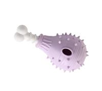 Generic Slow Food - Jouet pour Chien, Style Jambe de Poulet, Distributeur de Broyage des Dents pour Petits Chiens, Caoutchouc Thermoplastique Confortable, 1 Pièce (Purple)